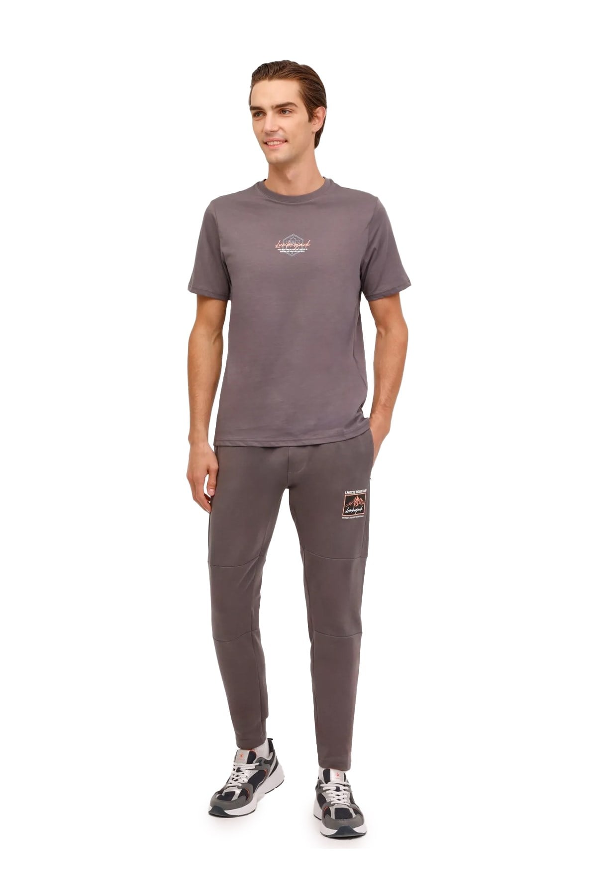 Lumberjack Erkek Tişört 4W ML Greys 11URB2028 4PR 101889506