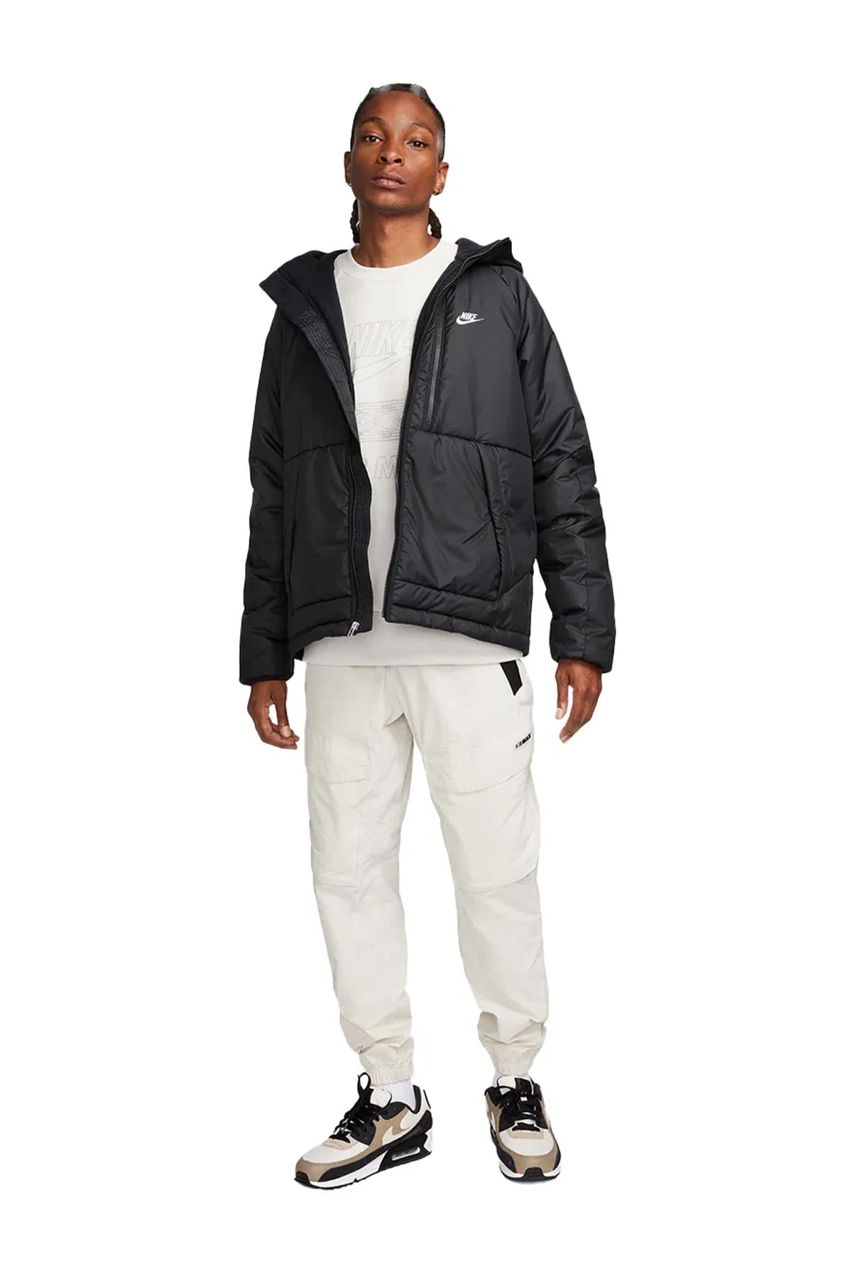Nike Erkek Günlük Stil Mont M Nsw Tf Rpl Legacy Hd Jkt DX2038-010