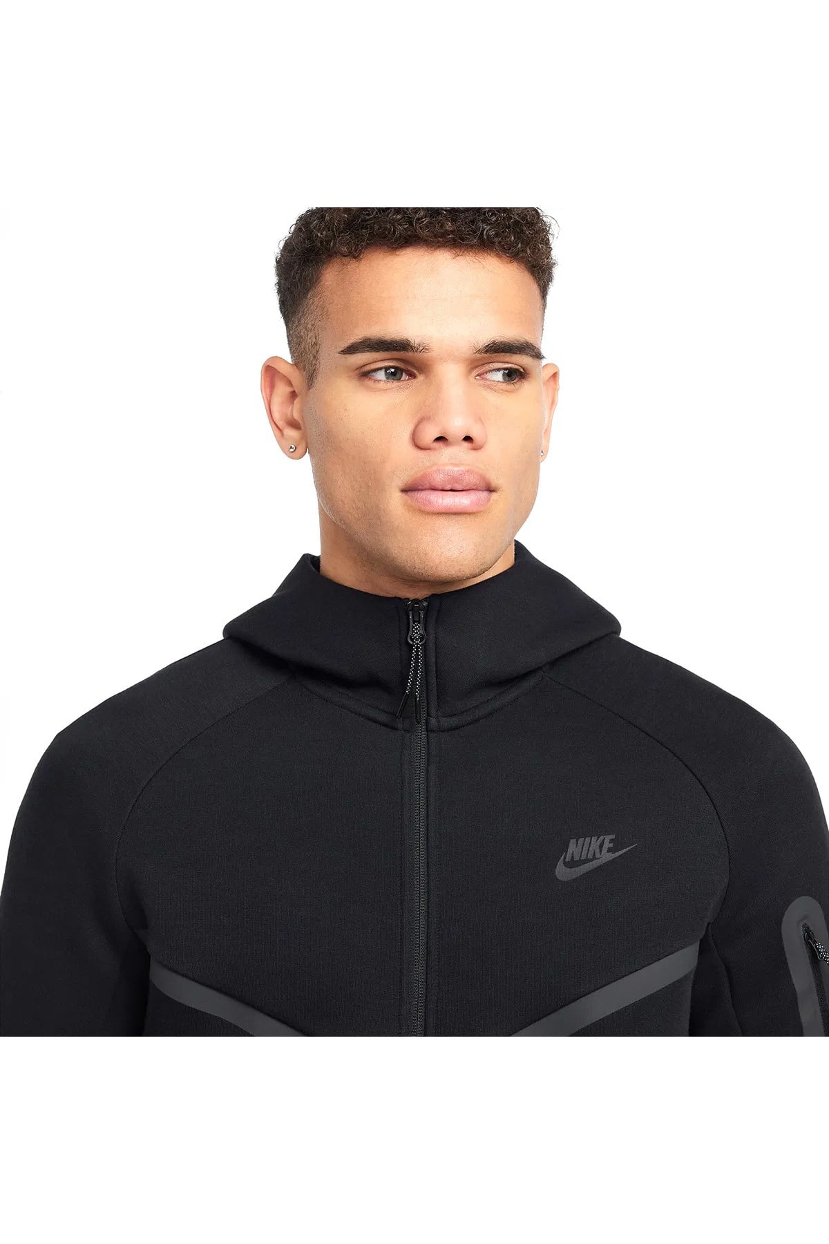 Nike Erkek Sweatshirt M Nk Tch Flc Fz Wr Hoodie Hv0949-010