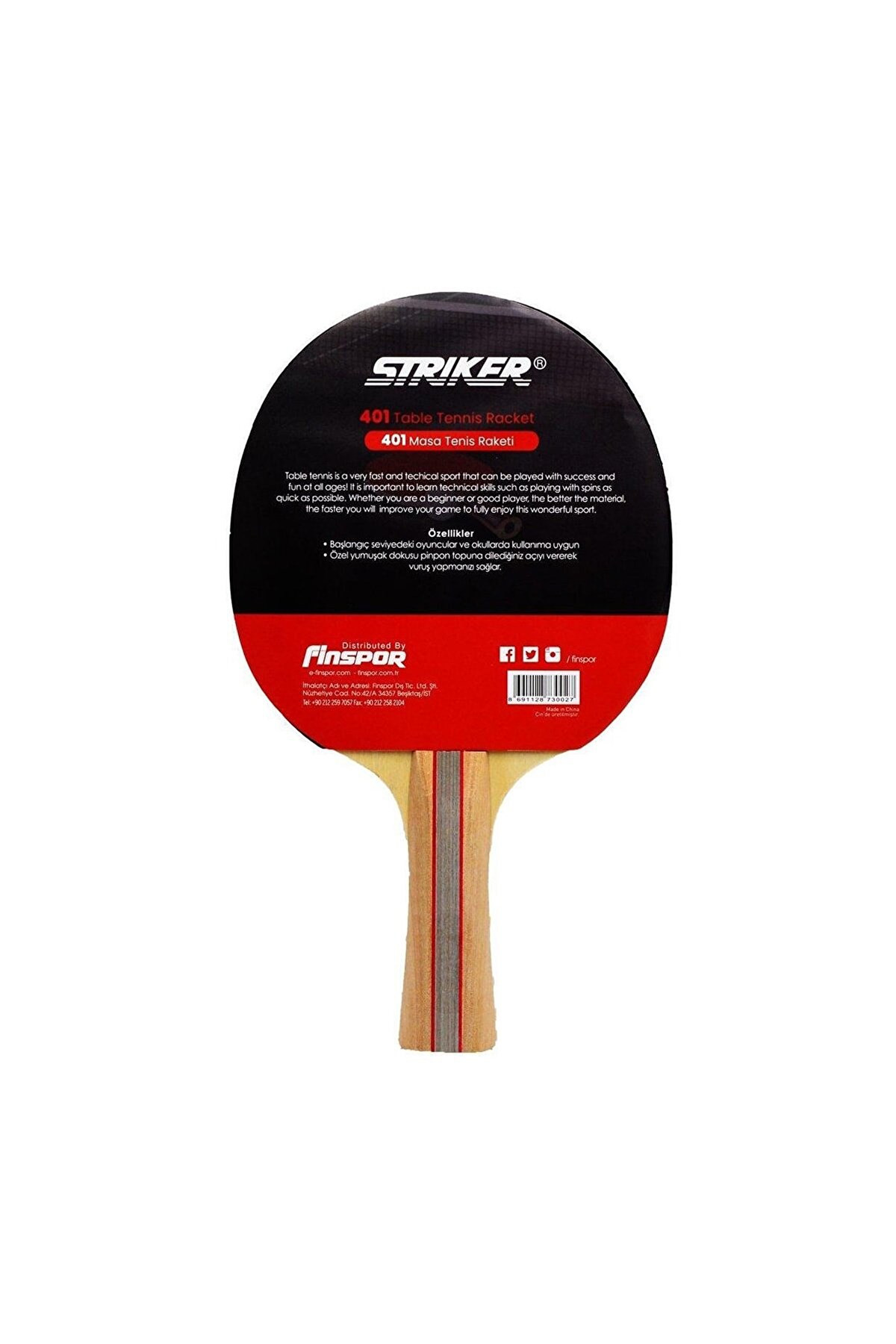 STRIKER 401 Masa Tenis Raketi MSTRKTSTR021