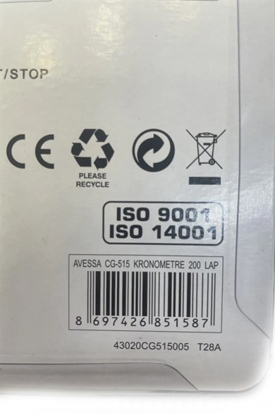 Avessa Kronometre 200 Hafızalı CG 515