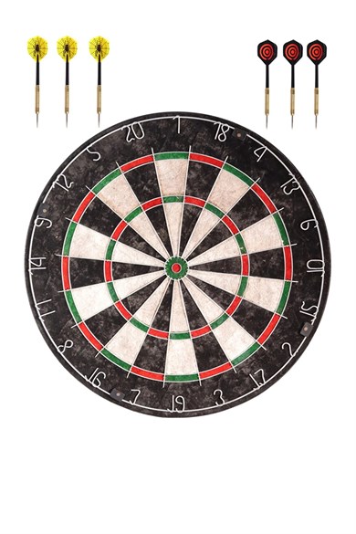 Delta Sisal Dart Seti 45 Cm (18 Inç)+6 Dart Oku (18 Gr) Hedef Tahtası SDS88