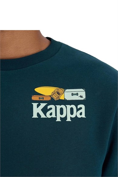 Kappa Erkek Sweatshirt Authentic Authentic Graphik Pyke 361L8IW