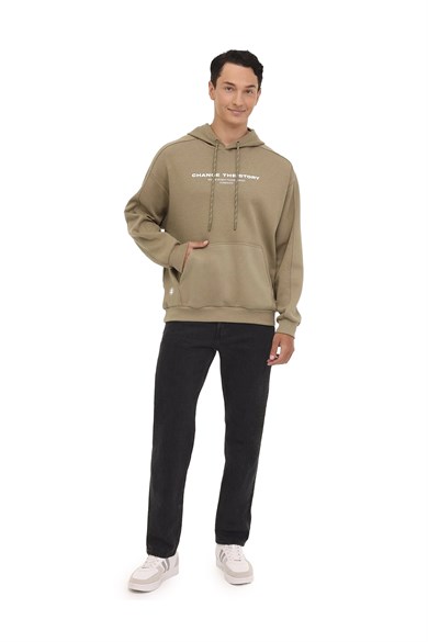 Lumberjack Erkek Sweatshirt Kapüşonlu 4W Ml Filaz 17AFW-87 4Pr 101888060