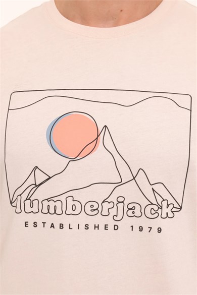Lumberjack Erkek Tişört 4W ML Greys 11URB2028 4PR 101889507