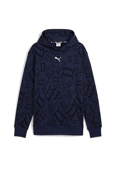 Puma Erkek Kapüşon Regular Fit Baskılı Sweatshirt teamJAWS Post Game Hoodie 68953604