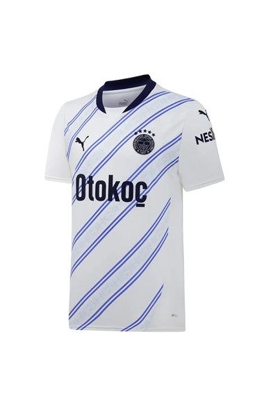 Puma Fenerbahçe Away Erkek Beyaz Yuvarlak Yaka Forma FSK Away Jersey Replica 77536802