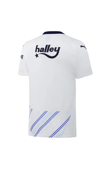 Puma Fenerbahçe Away Erkek Beyaz Yuvarlak Yaka Forma FSK Away Jersey Replica 77536802