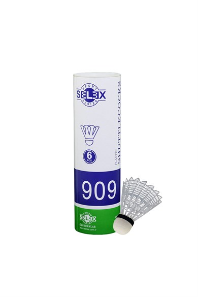 Selex Badminton Topu 909 Badminton Plastik 6lı