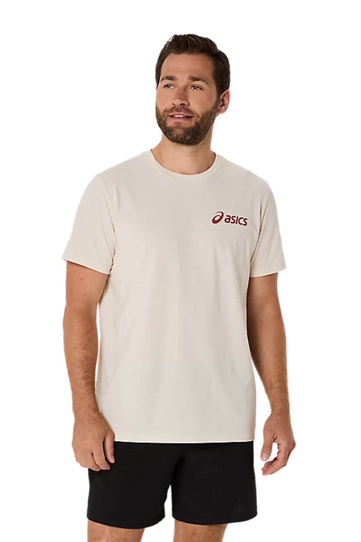 Asics Erkek Tişört Road Graphic SS Tee 2031F026-101 ASICS 2031F026-101