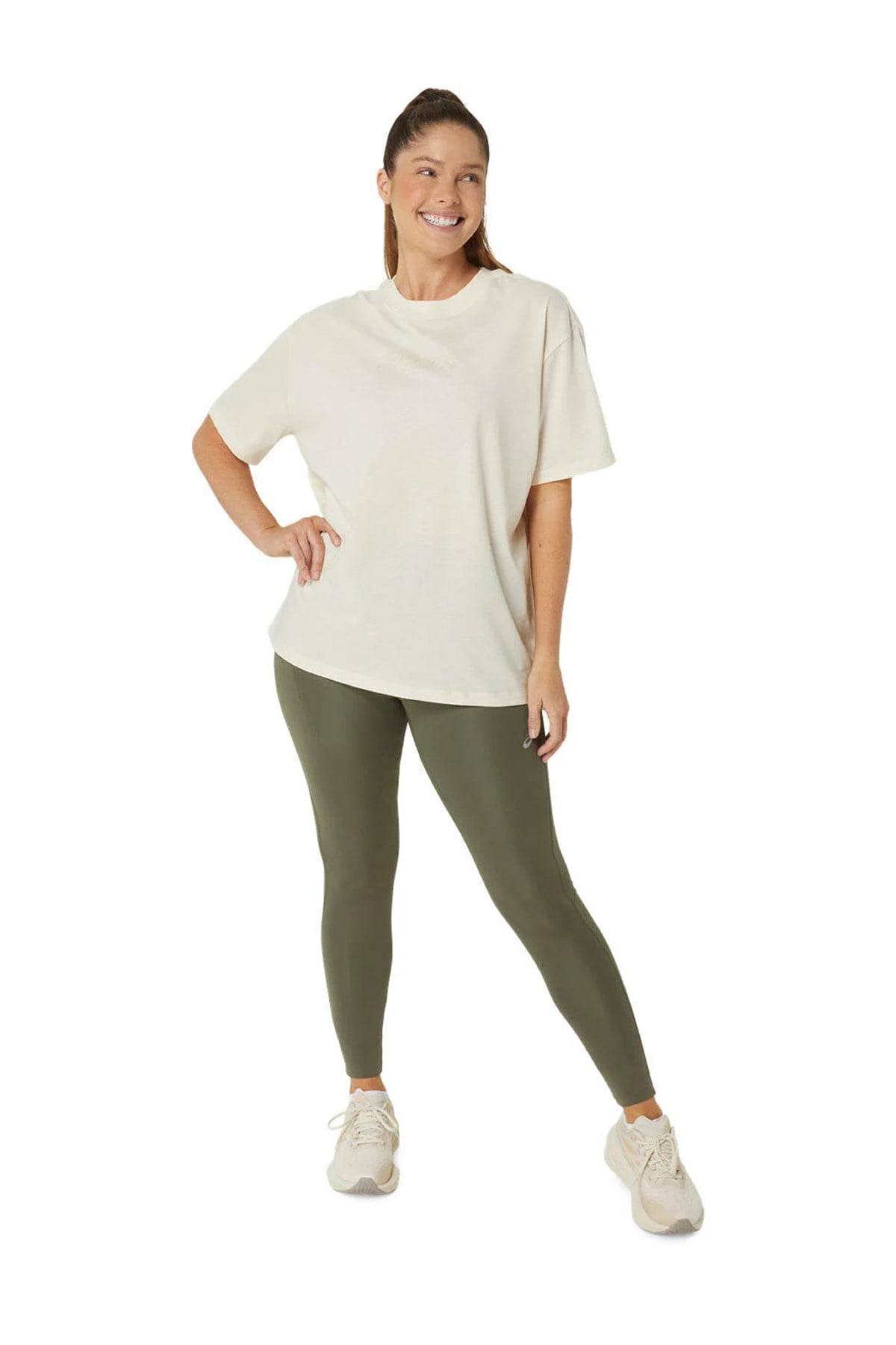 Asics Kadın Tişört Logo Tee 2032C843-201 ASICS 2032C843-201