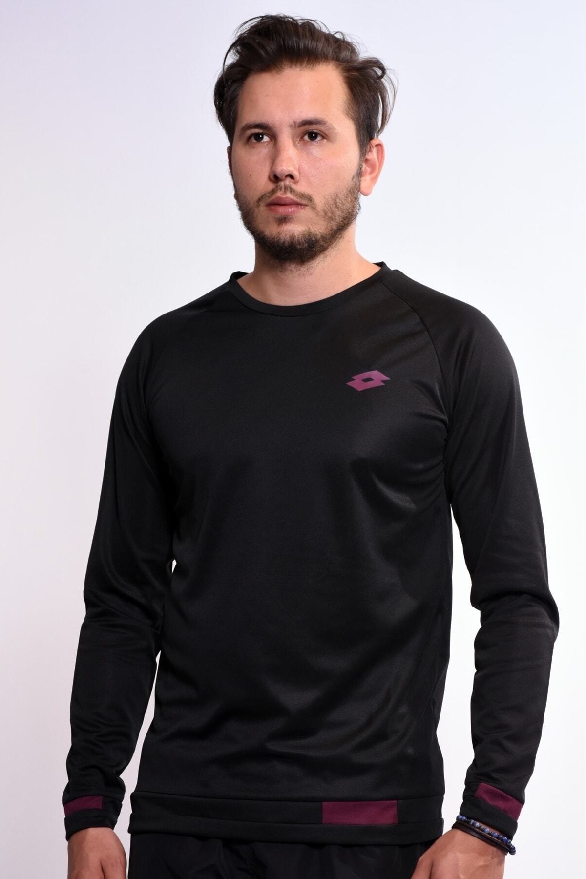 Lotto Erkek Uzun Kol Sıfır Yaka Tişört R5066 Bryan X Tee Ls Pl LOTTO R5066