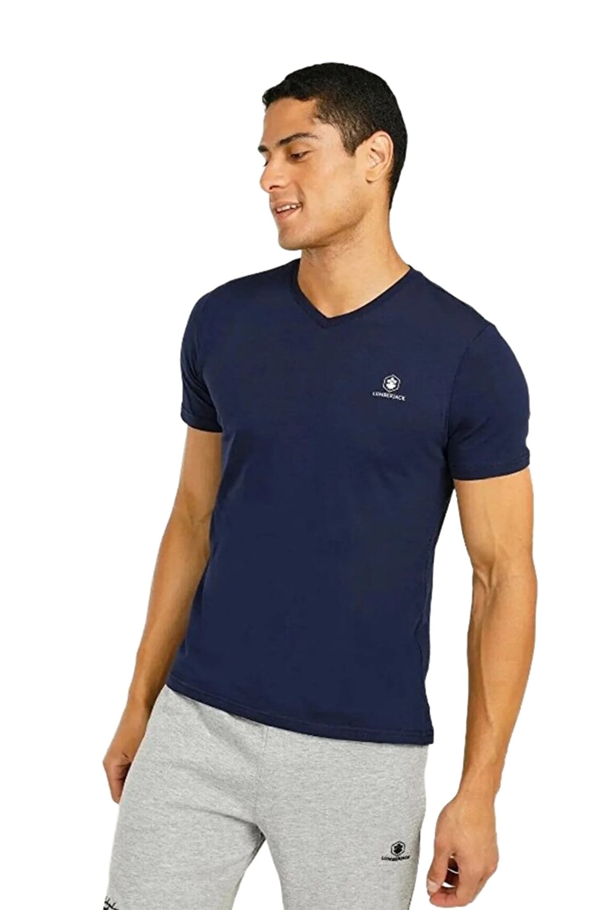 Lumberjack Erkek Tişört 4M M-Ct106 Bsc V Nk T-Sh 4Fx 101497403 LUMBERJACK 101497403