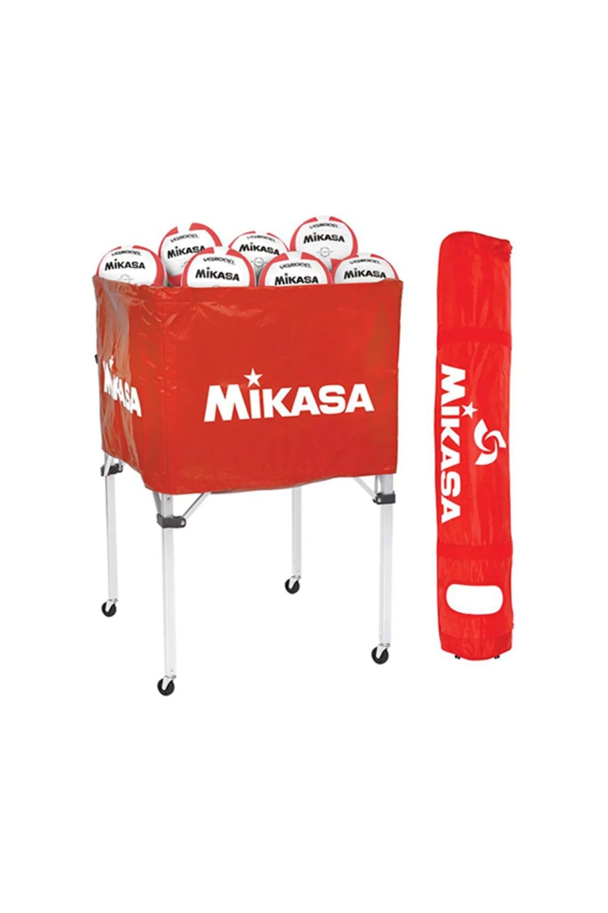 Mikasa Top Taşıma Arabasi Mikasa Top Sepeti Kırmızı Bcspsh-R Bcspsh-R MİKASA BCSPSH-R