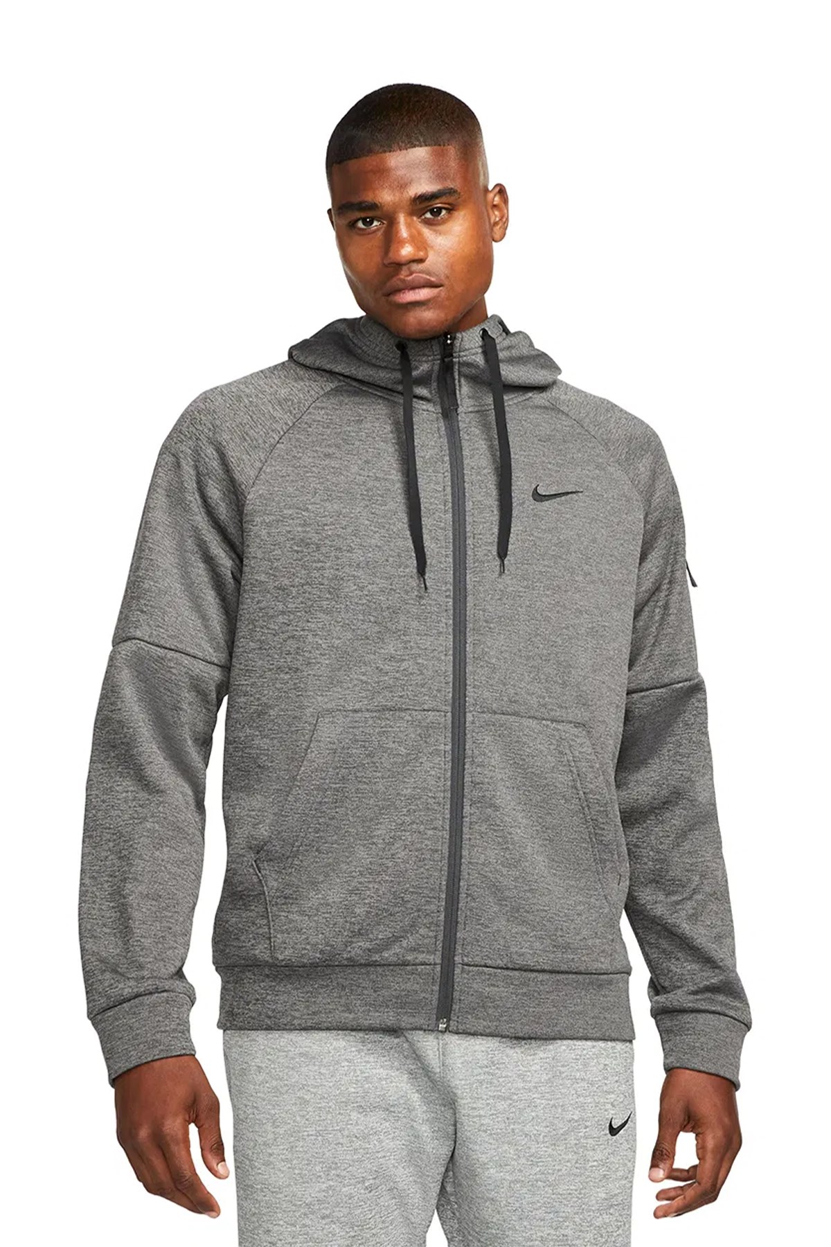 Nike Erkek Antrenman Sweatshirt Therma-Fit M Nk Tf Hd Fz DQ4830-071 NİKE DQ4830-071