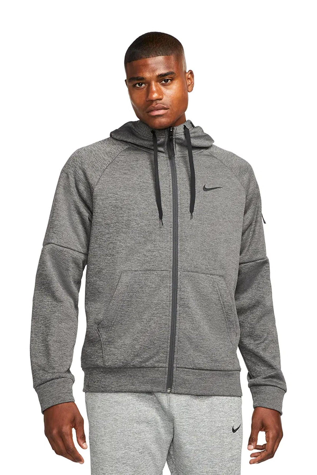 Nike Erkek Antrenman Sweatshirt Therma-Fit M Nk Tf Hd Fz DQ4830-071 NİKE DQ4830-071