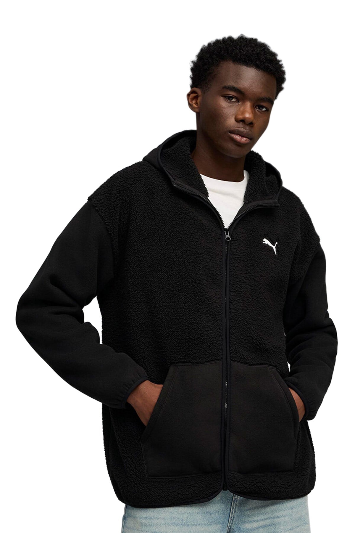 Puma Erkek Sweatsirt Ess Elevated Full-Zip Hoodie 68826001 PUMA 68826001