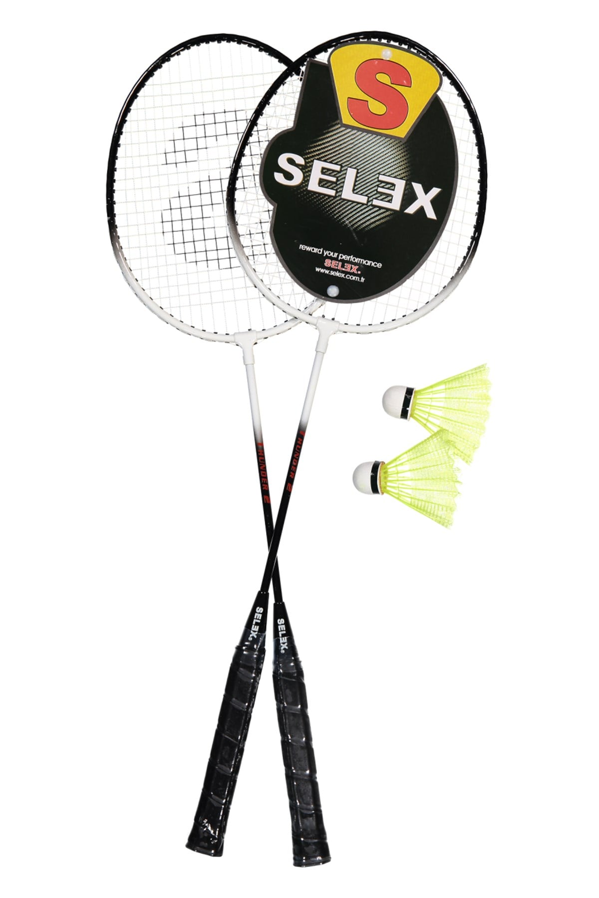 Selex Badminton Seti Thunder Set (2 Raket + 2 Top) SELEX THUNDER BADMİNTON