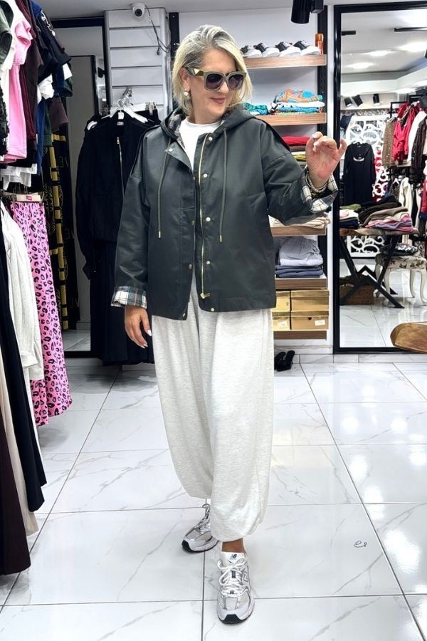 Haki Renk Mum Kumaş Marka Model Trençkot