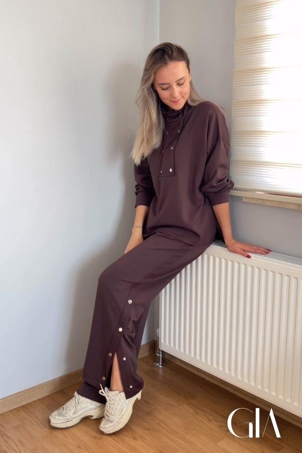 Lydia Kahve Eşofman Takım