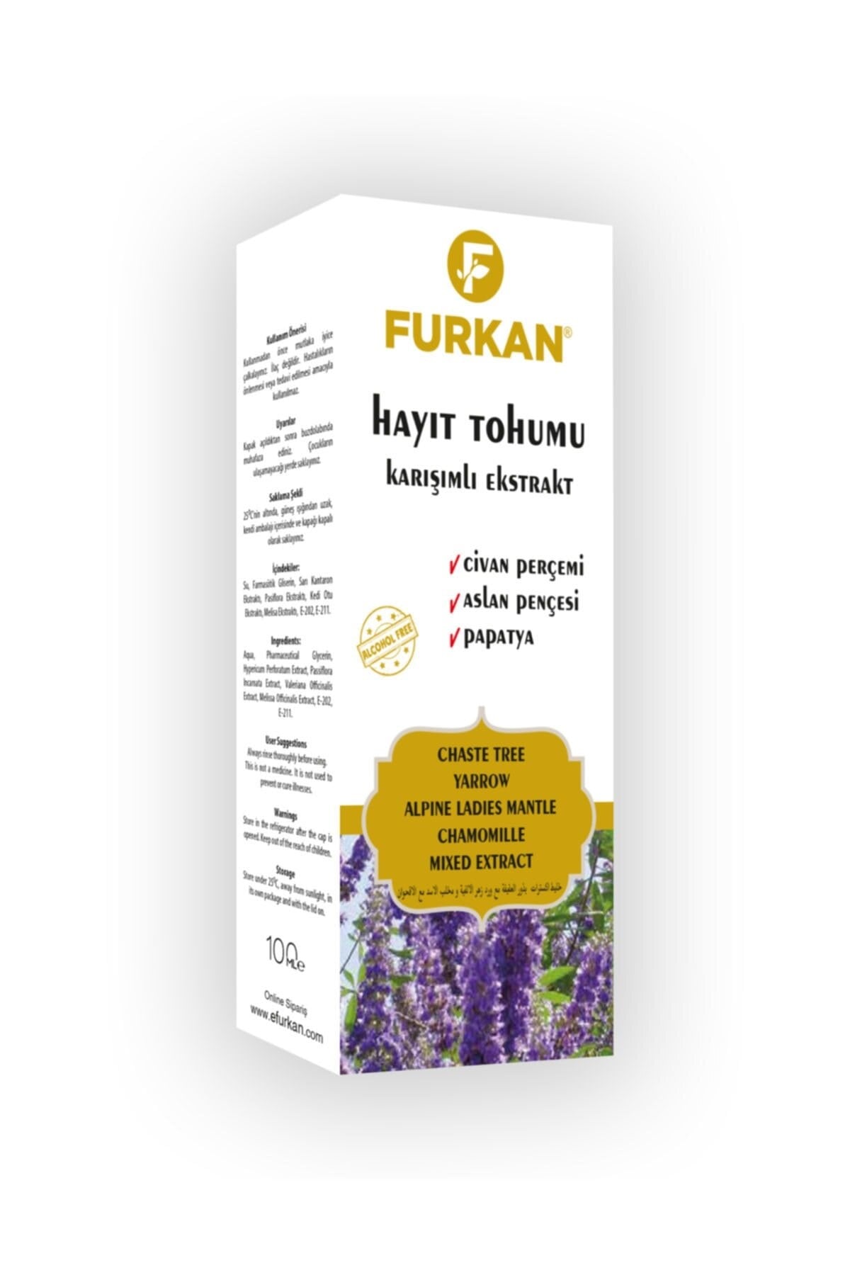 Furkan Hayıt Tohumlu Karışımlı Extrat 100ml