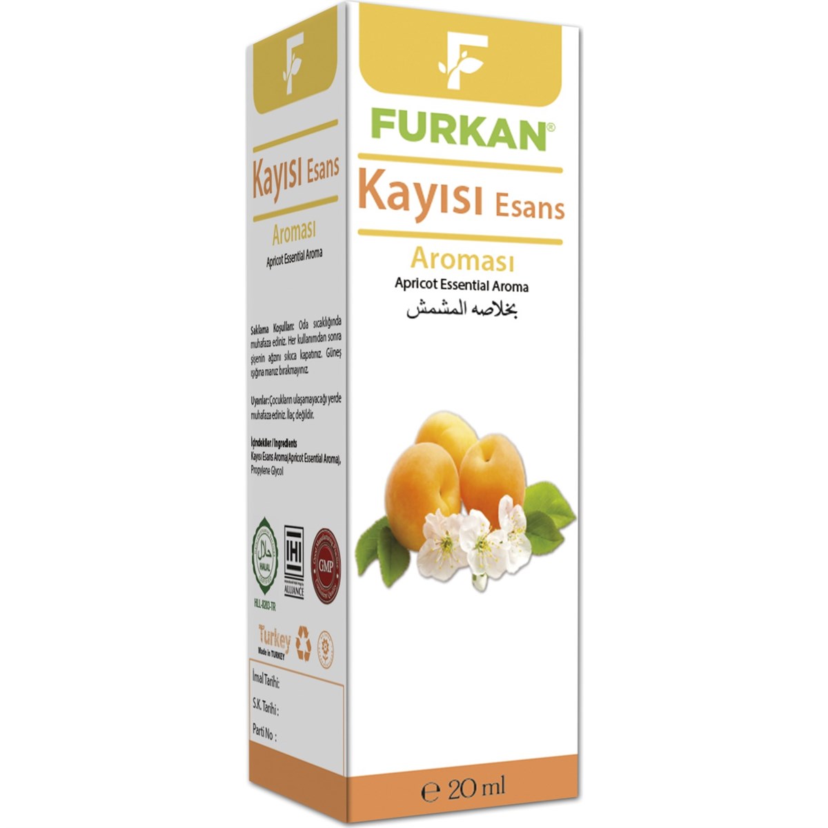 Furkan Kayısı Esans Yağı 20cc