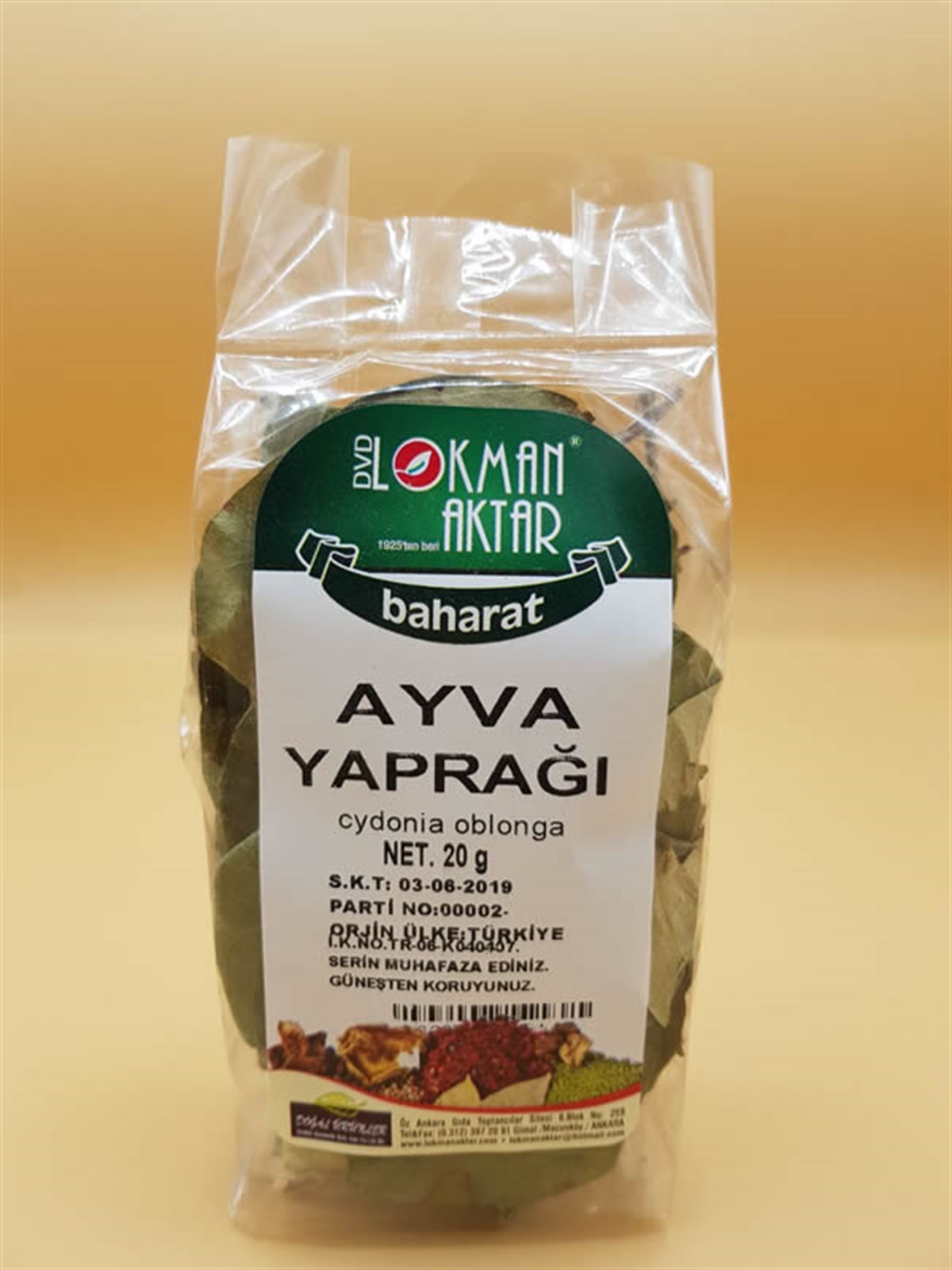 DVD Ayva Yaprağı 20gr