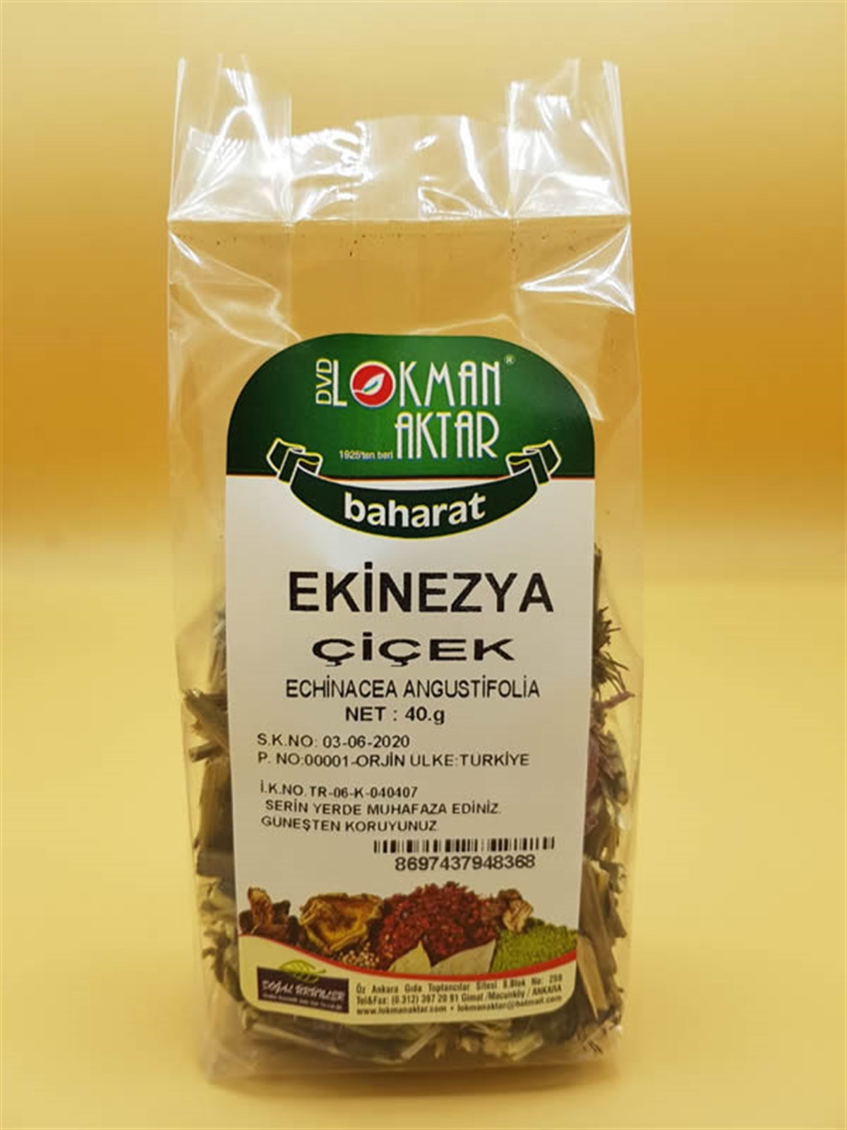 DVD Ekinezya Çiçeği 40gr