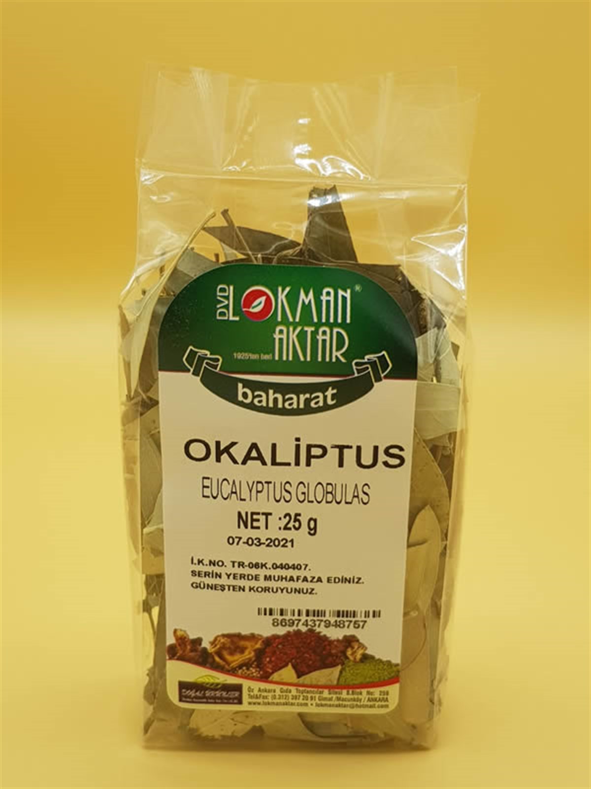DVD Okaliptus Yaprağı 25gr