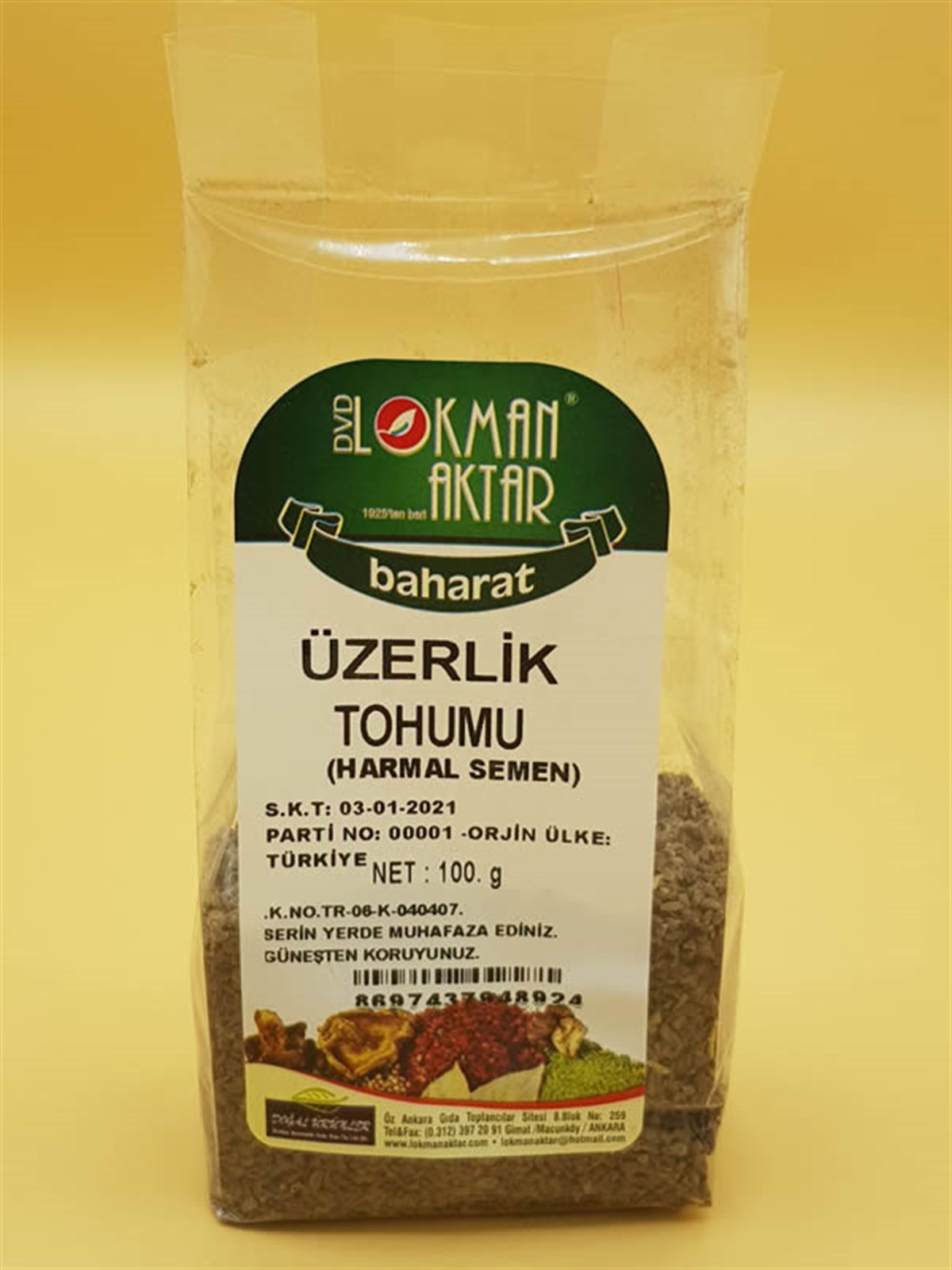 DVD Üzerlik Tohumu 100gr