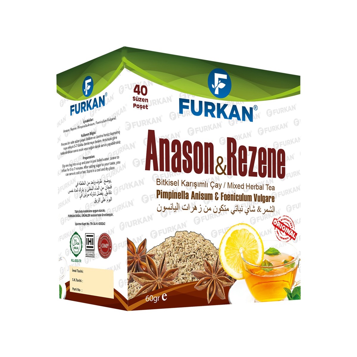 Furkan Anason&Rezene Bitki Çayı 40'lı