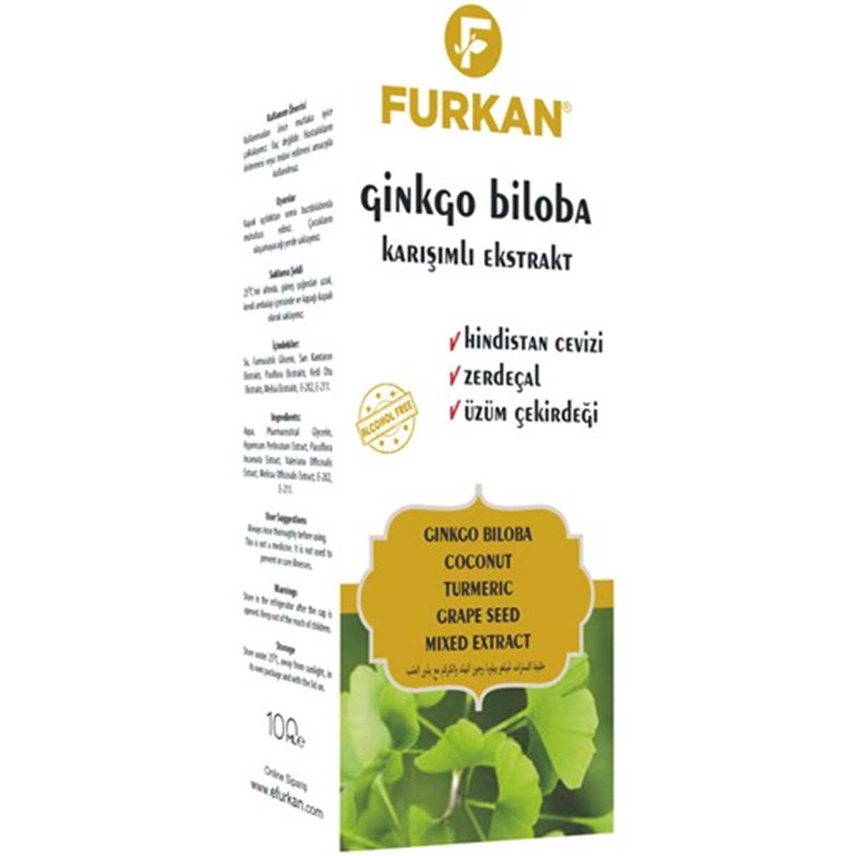 Furkan Ginkgo Biloba Karışımlı Çay 100ml