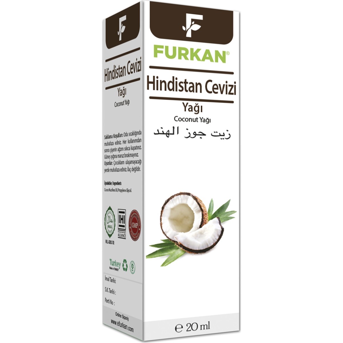 Furkan Hindistan Cevizi Yağı 20cc
