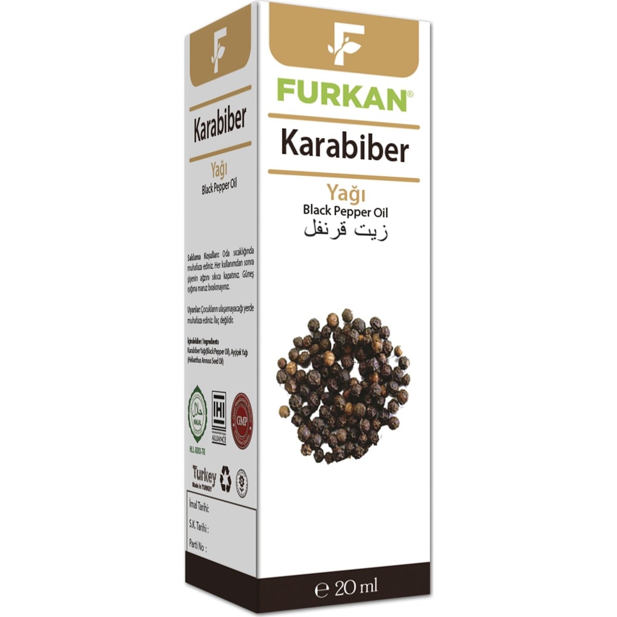 Furkan Karabiber Yağı 20cc
