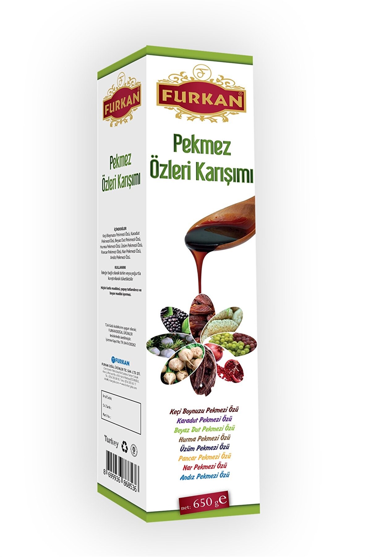 Furkan Karışık Pekmez Özleri 650gr