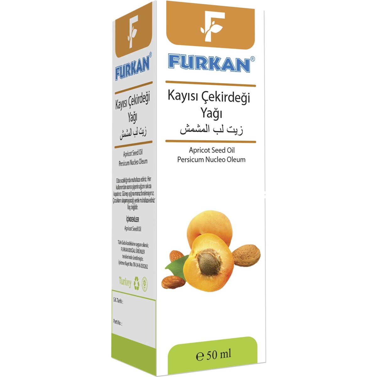 Furkan Kayısı Çekirdeği Yağı 50cc