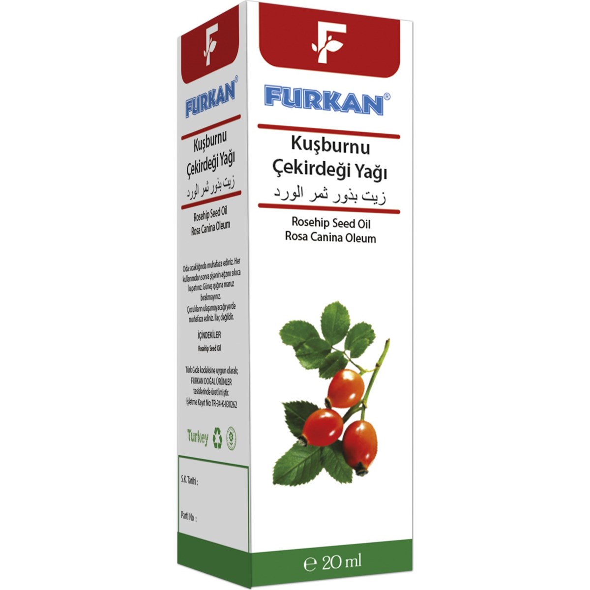 Furkan Kuşburnu Yağı 20cc