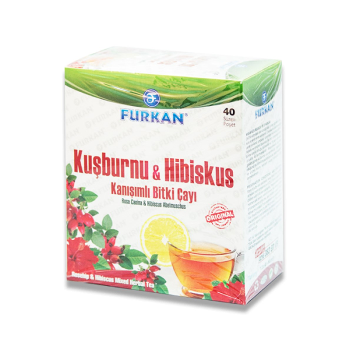 Furkan Kuşburnu&Hibisküs Karışımlı Bitki Çayı 40'lı