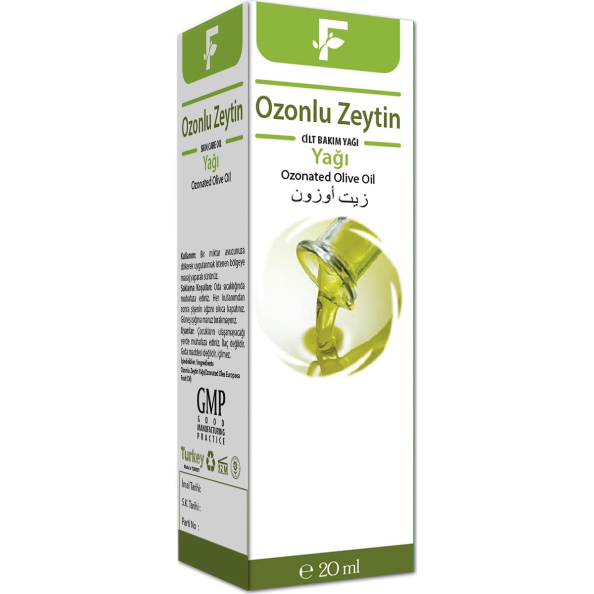 Furkan Ozonlu Zeytin Yağı 20cc