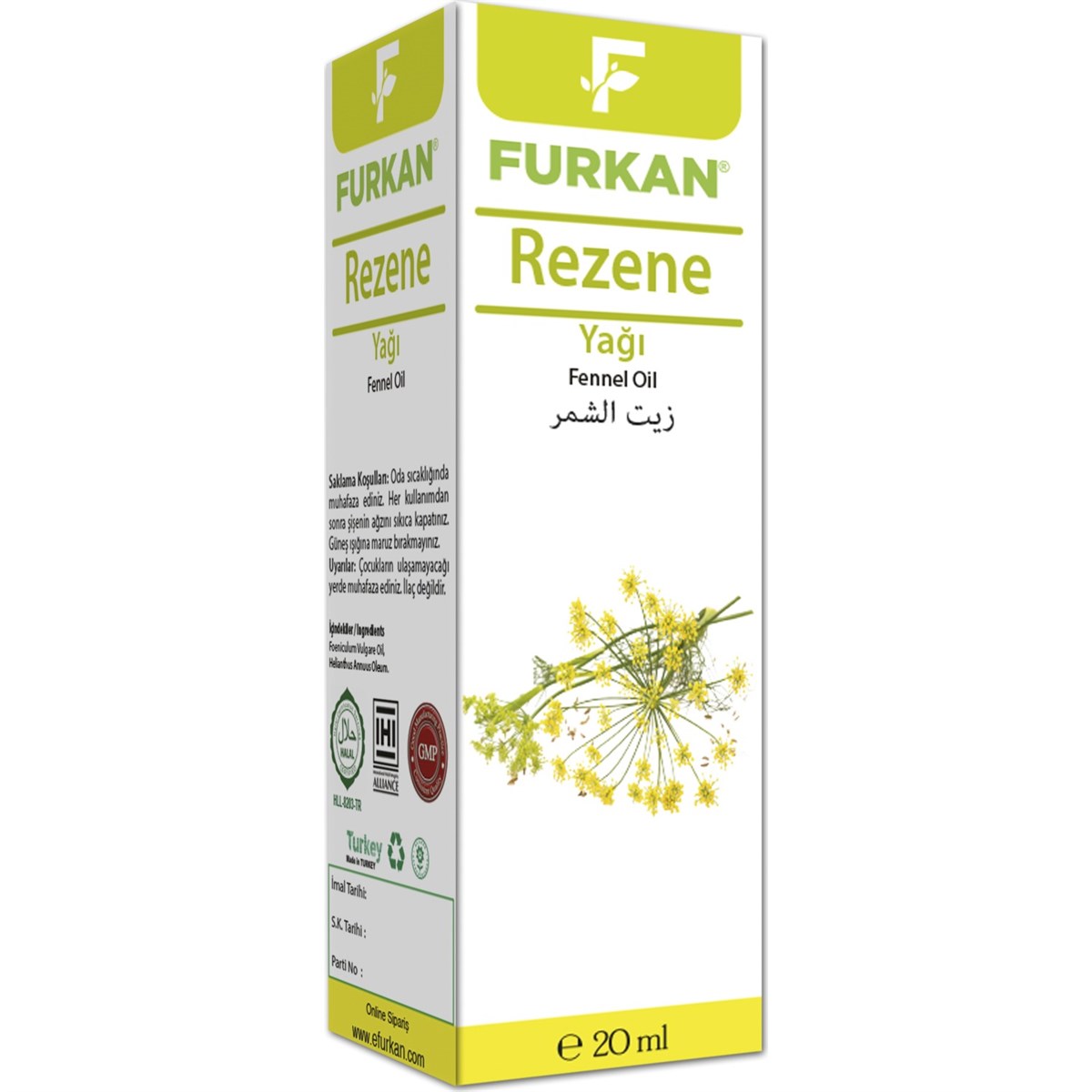 Furkan Rezene Yağı 20cc