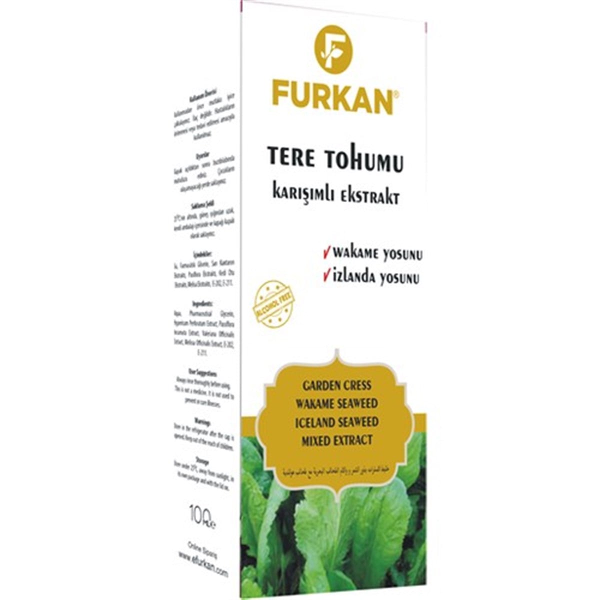 Furkan Tere Tohumu Karışımlı Extrat 100ml