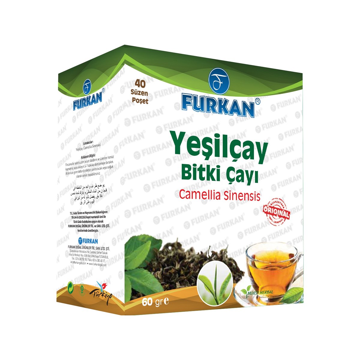 Furkan Yeşilçay Bitki Çayı 40'lı