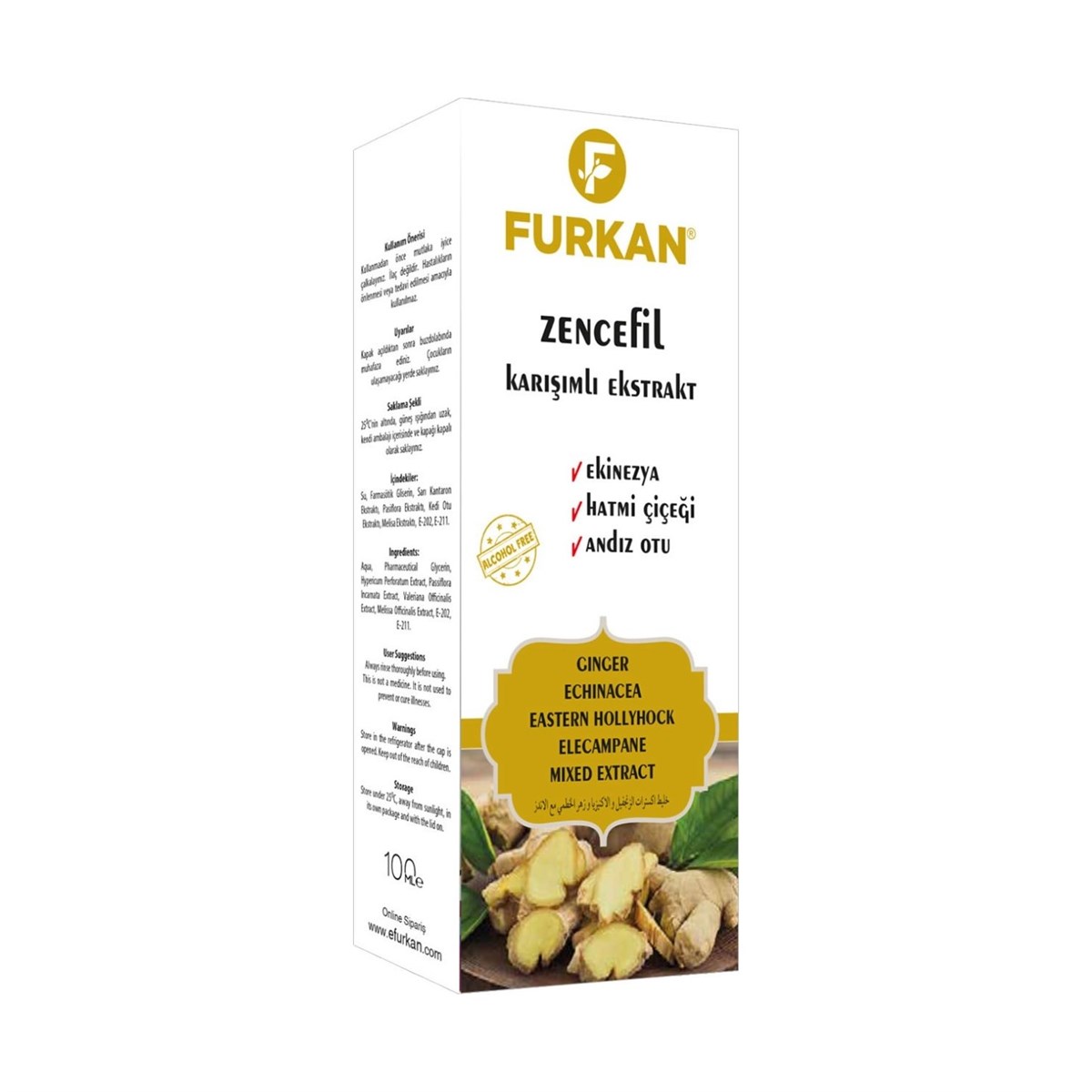 Furkan Zencefil Karışımlı Extrat 100ml