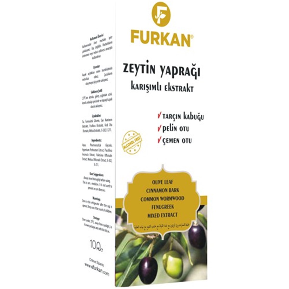 Furkan Zeytin Yaprağı Karışımlı Extrat 100ml