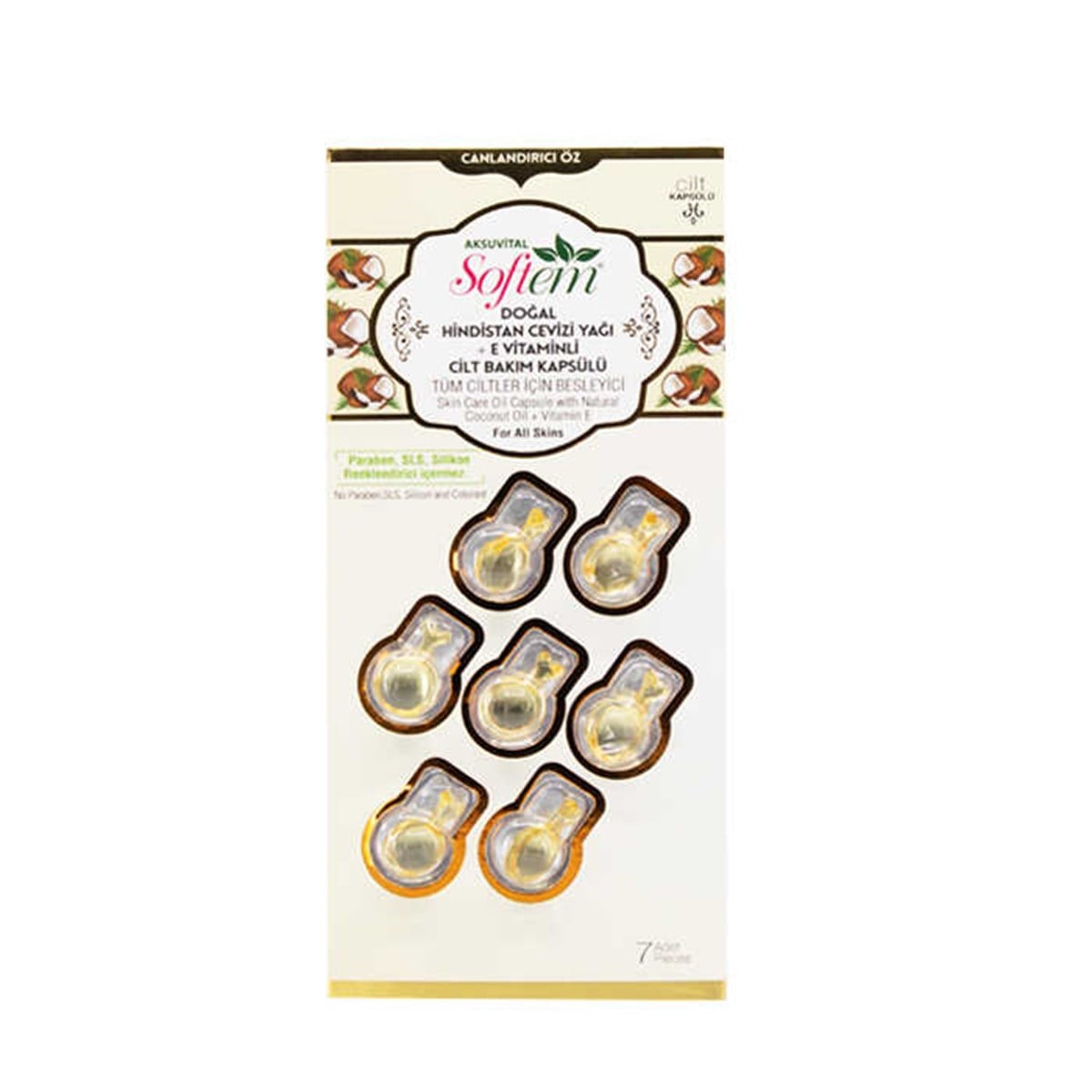 SFT Cilt Kapsülü Hindistan Cevizli & E Vitaminli