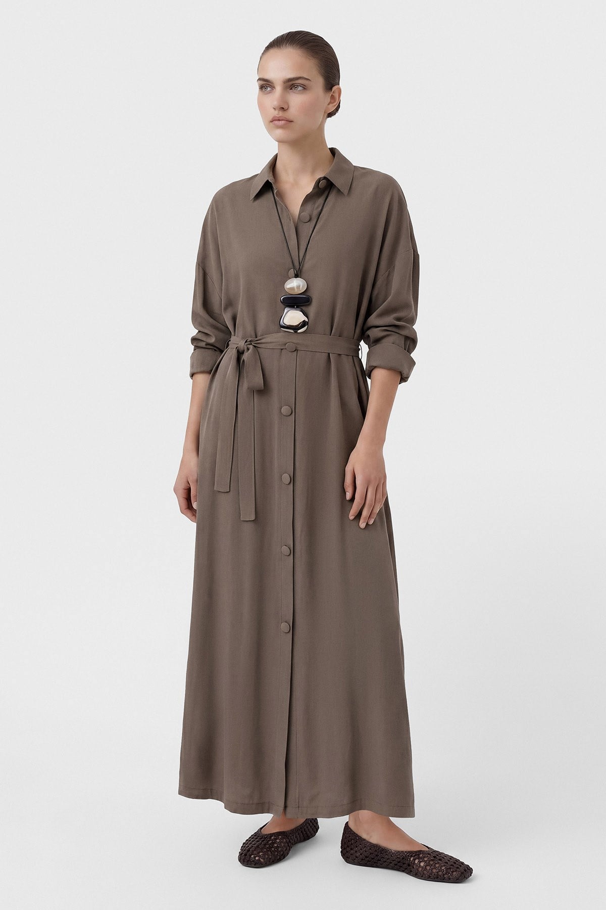 Eml abaya/elbise -vizon