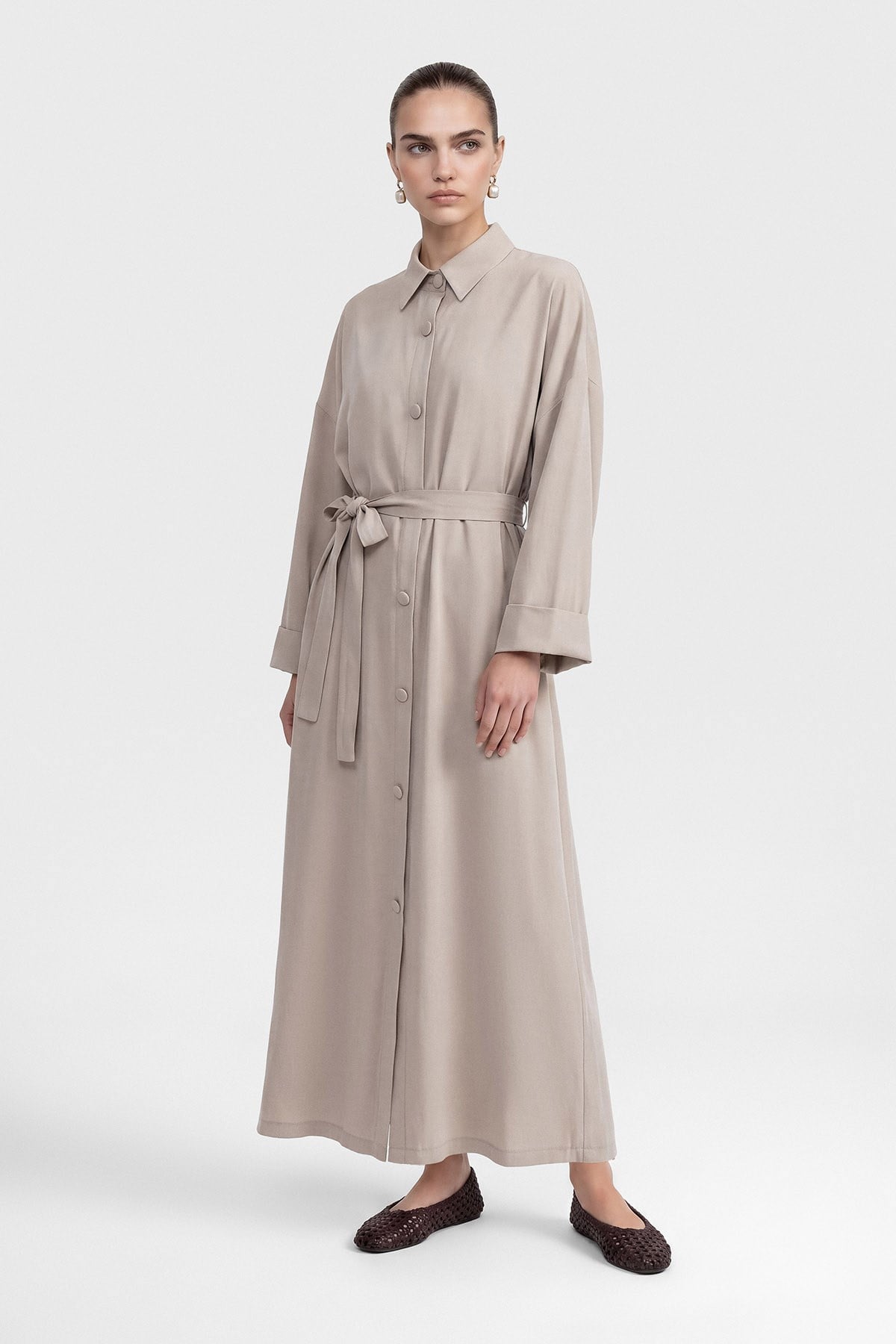 ABAYA ELBİSE -BEJ