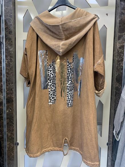 Arkası Varak Detaylı Ceket-camel