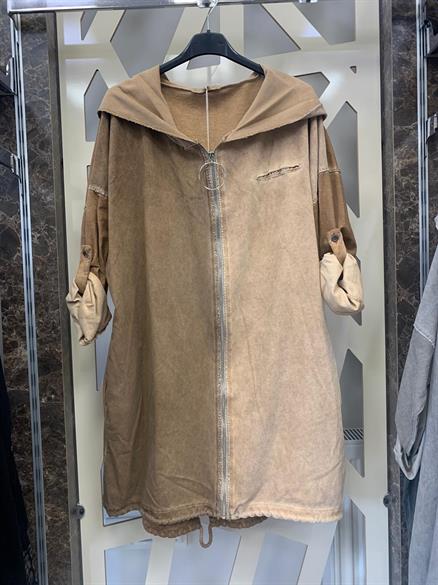 Arkası Varak Detaylı Ceket-camel