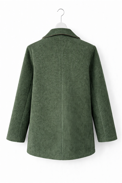 Dokuma Kumaş Blazer Ceket-haki